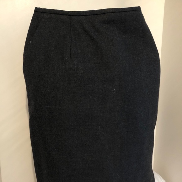 Casual Corner Skirts Dark Grey Wool Pencil Skirt Poshmark